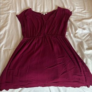 Charlotte Russe Deep Burgundy Mini Dress